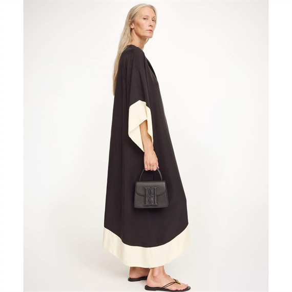 By Malene Birger Cicine Maxi Kjole, Black/White 